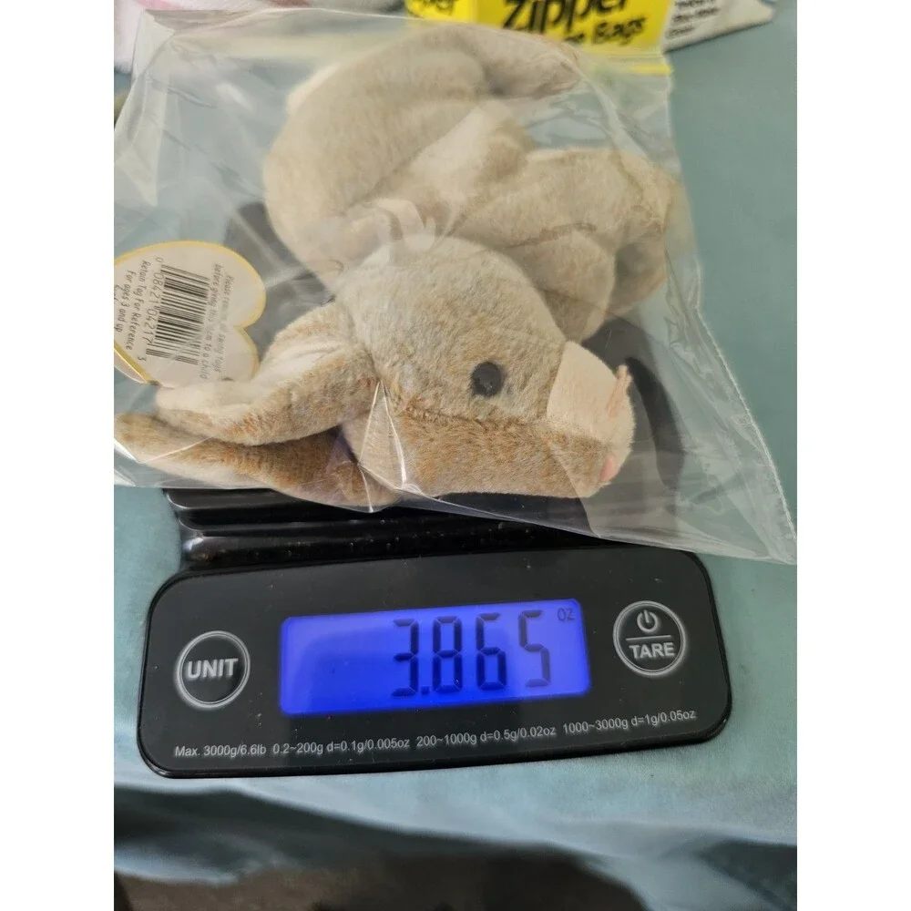 Nibbly The Rabbit Ty Beanie Baby RARE 4 Errors Tags May 7 1998